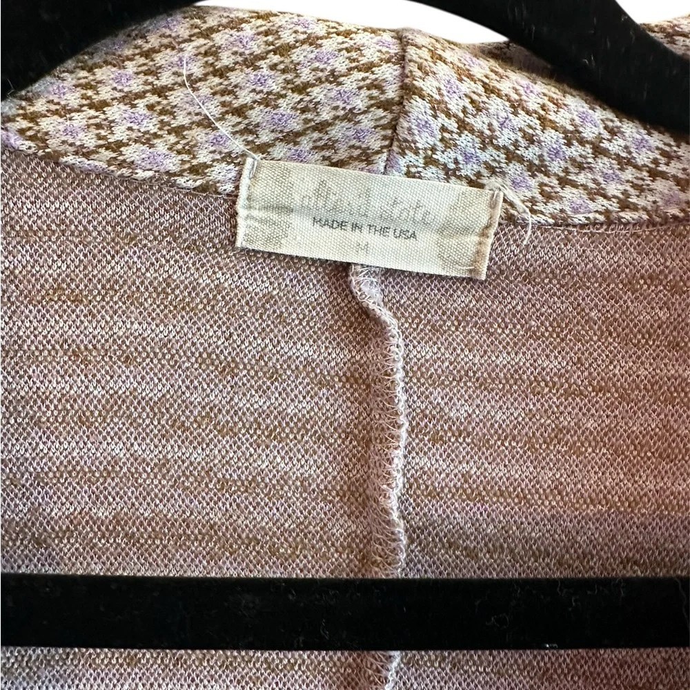 Altar'd State Checkered Blazer - Cream and purple. EUC